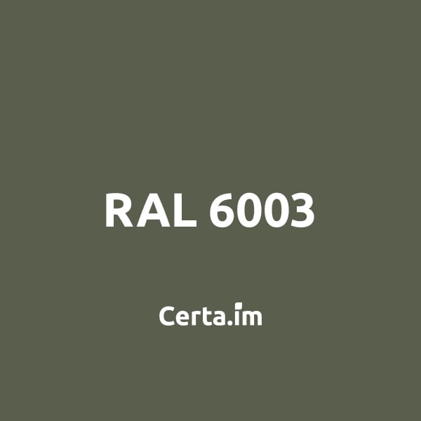 Термостойкая краска эмаль CERTA (Церта), цв. защитный RAL 6003, до 600 °C (фасовка 25 кг.)