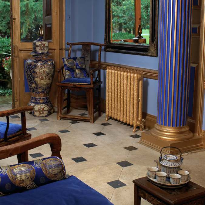 Термостойкая краска эмаль CERTA (Церта), цв. золотой, до 700 °C (фасовка 0,8 кг.)